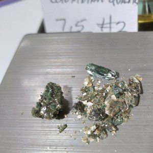 Beautiful Brazilian emerald glass clear crystal glass pyrite slag ore 7.5 CTW
